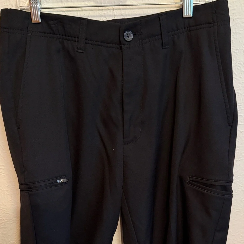 🏌️🏌️🏌️BOGOHO🏌️🏌️🏌️Men's Cool 18 Pro Black Cargo Golf Shorts-Size 34 - Picture 2 of 11